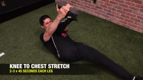 knee to chest stretch