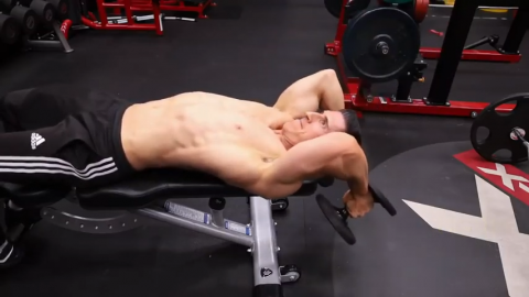 lying tricep extensions
