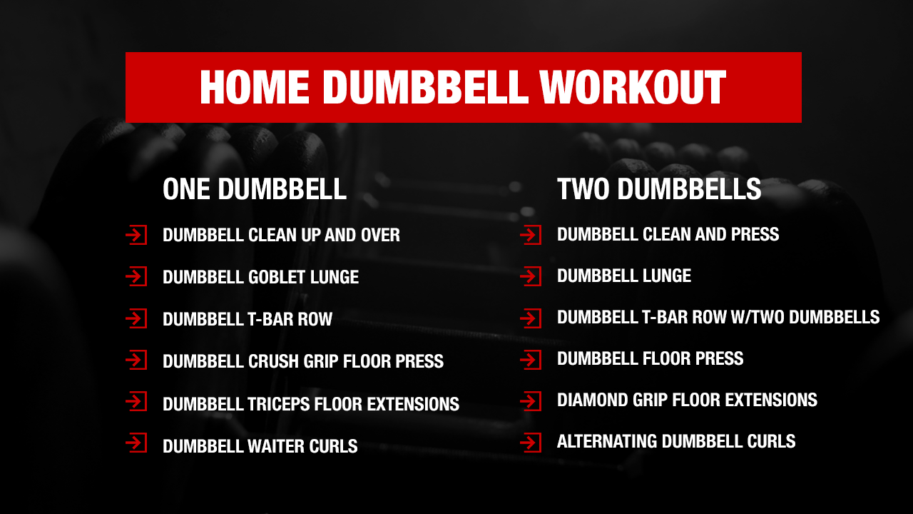 Home dumbbell only online workout