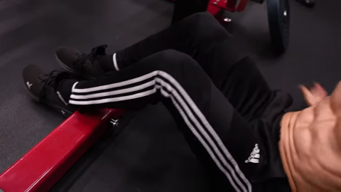 anchor your feet over something for the abdominal crunch