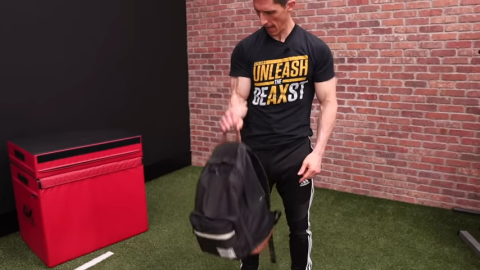 backpack reverse curl