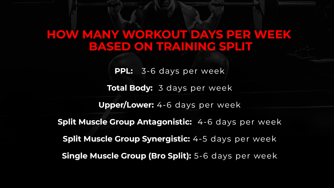 Muscle group workout discount days