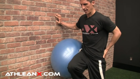 stability ball drop and lift