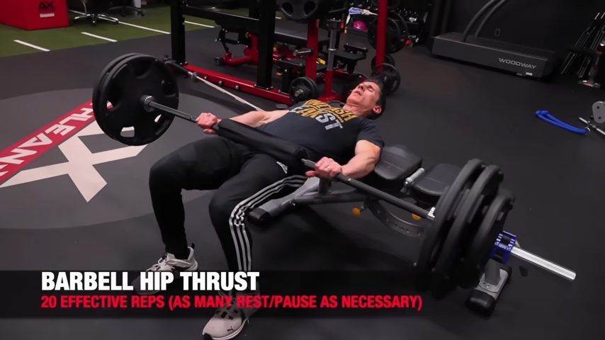 bench barbell hip thrusts