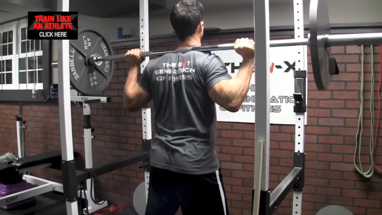 elbow position for back squat