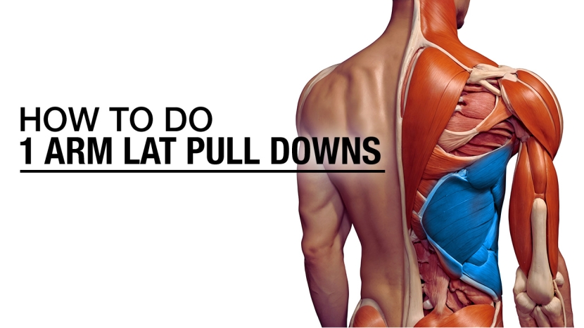 how to do the single arm lat pulldown