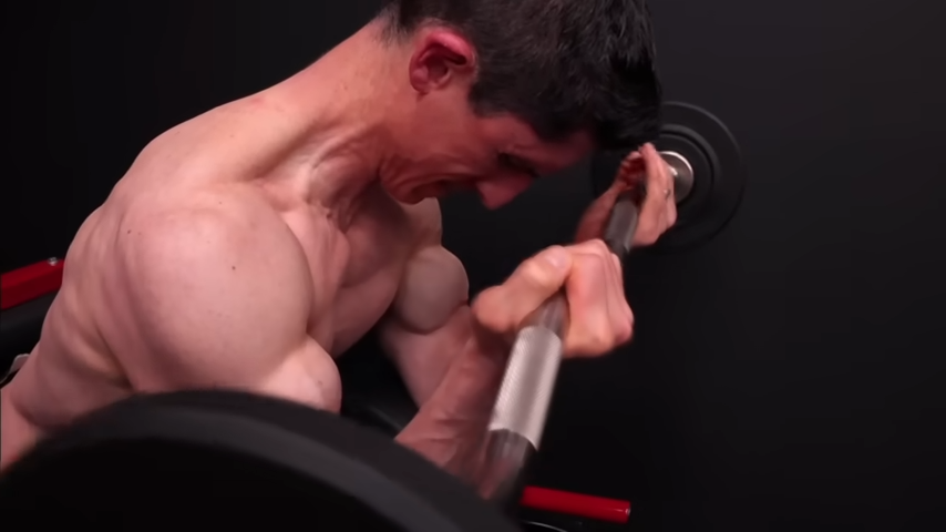 barbell preacher curls