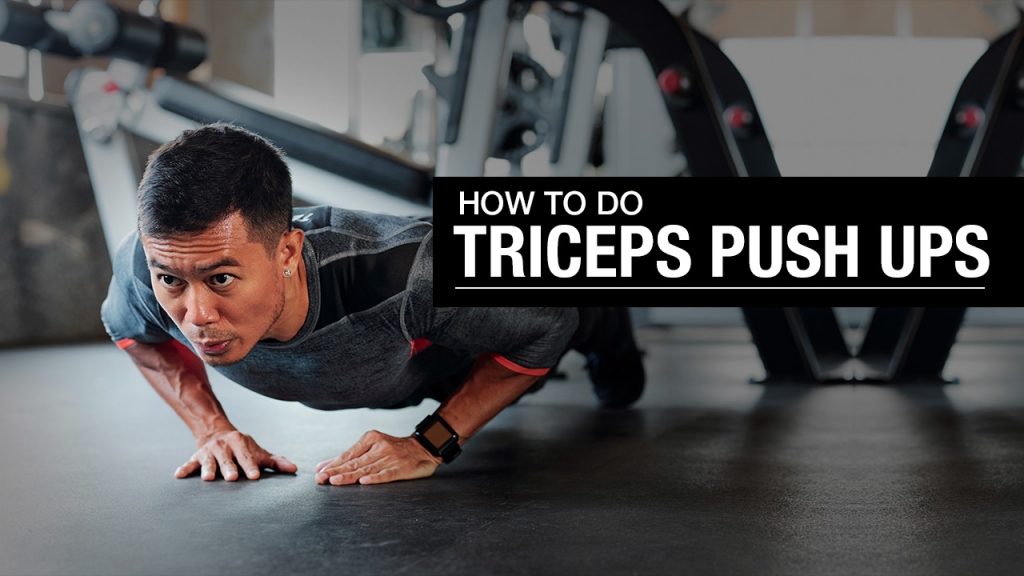 how to do triceps push ups